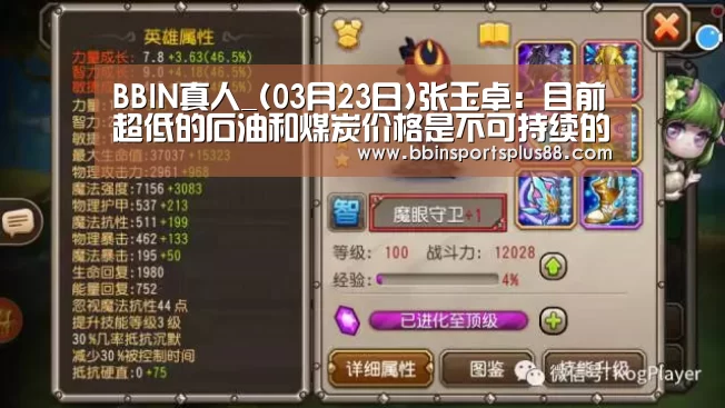 BBIN真人_(03月23日)张玉卓:目前超低的石油和煤炭价格是不可持续的(图4) BBIN下载